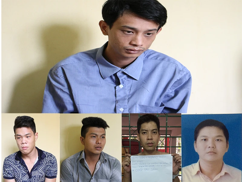 Băng nhóm cướp, đi cướp do Quốc cầm đầu vừa bị công an bắt giữ.